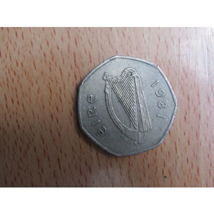 Ireland 1981 50p Coin
