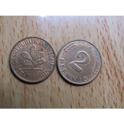 1992a 2 Pfennig Germany Coin