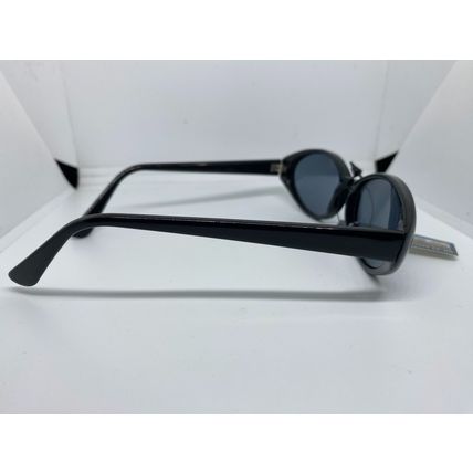 Black oval lens sunglasses men's women's New