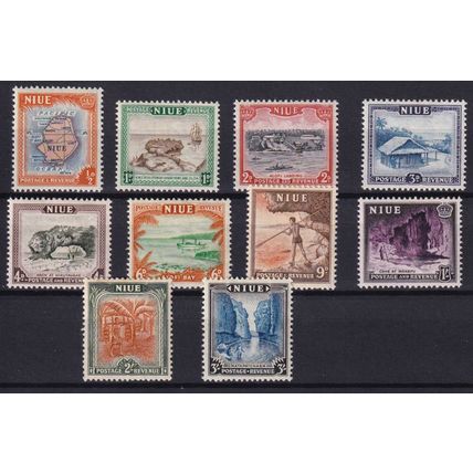 Niue KGVI 1950 Full Set SG113/122 Mint MH