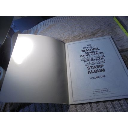 1976 OFFICIAL MARVEL COMICS SUPER HERO STAMP ALBUM BOOK!! VF/NM! $45.00 Shipped!