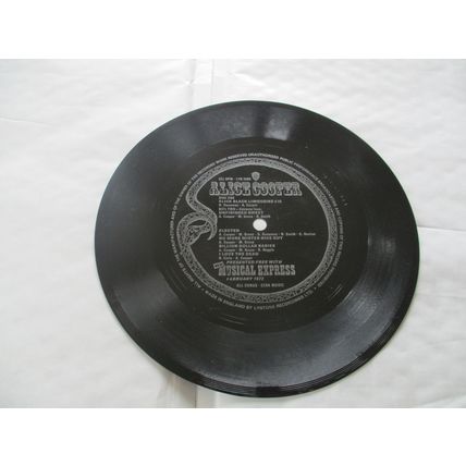ALICE COOPER FLEXI DISC NME 1973 7” VINYL UK PRESSING