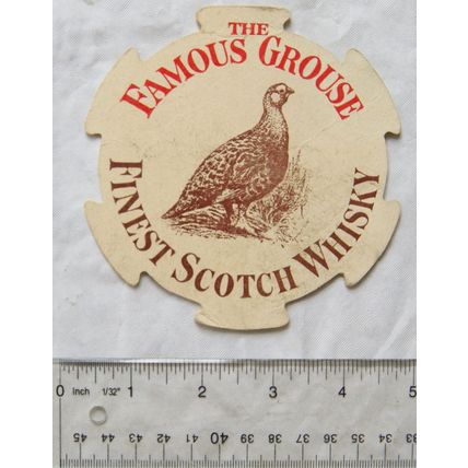 Vintage Beer Mat The Famous Grouse Finest Scotch Whisky