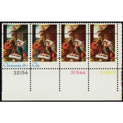 1414c, MNH 6¢ Blue Color Omitted From Right Two Stamps PFC Cert - Stuart Katz