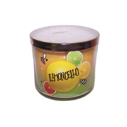 Bath & Body Works Limoncello Multicolor Layered 3 Wick Scented Candle 14.5 oz