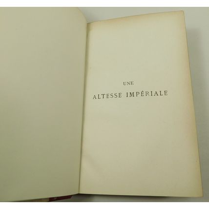 Antique Une Altesse Imperiale Leather Book French Text Ary Ecilaw 1886- Fanshaws