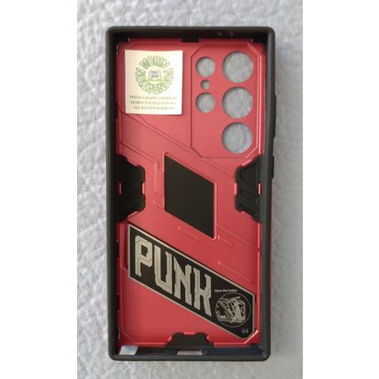 NIP SAMSUNG S24 ULTRA 5G RED PHONE CASE with KICKSTAND DROP PROTECTION
