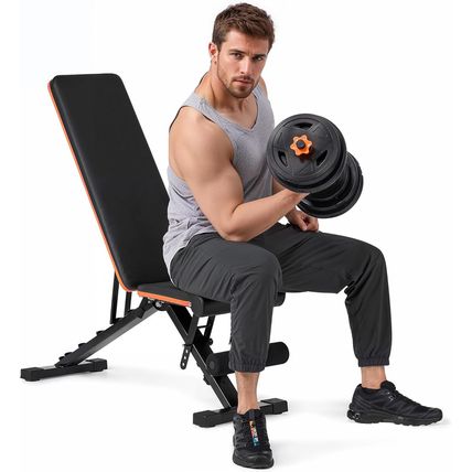 Weight Bench Workout Bench Adjustable Weight Bench Incline Bench for Home Gym Fu