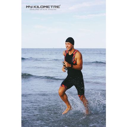 MY KILOMETRE Men’S Triathlon Tri Suit with 2 Big Side Pockets Triathlon Racing S
