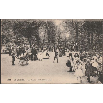Le Jardin Saint-Roch, Le Havre, c.1905-10 - Lévy CPA LL222