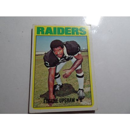 1972 Topps Football Card # 186 Eugene Upshaw Good (2) Oakland Raiders