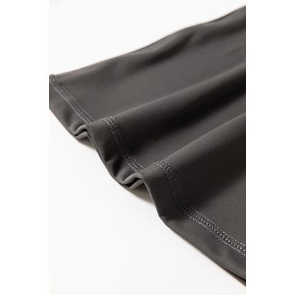 Dark Grey V Shape High Waist Flared Leggings