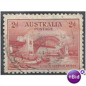 Australia 1932.SG141 2d Scarlet Fine Used.