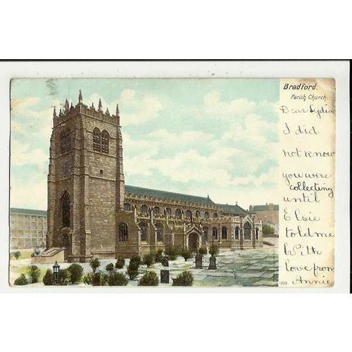 Yorkshire BRADFORD Parish Church Postcard by Hartmann (7503)