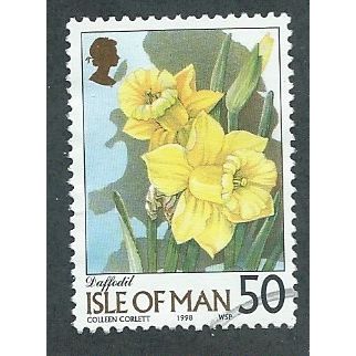 IOM 1998 50P 'FLOWERS' FINE USED (EBID45-337)