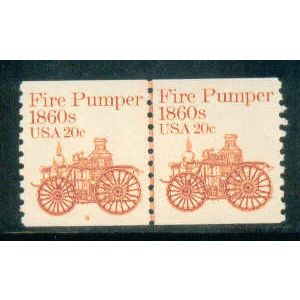 1908 20c Fire Pumper Very Fine MNH Dry Gum CNP Left 6 W0247