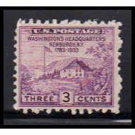 752 3c Washington's Hdqs Fine MNH O4801