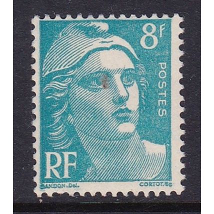 FRANCE 1945 MARIANNE 8F BLUE MINT SG1006