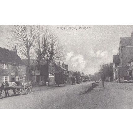 Vicarage Lane Kings Langley 1914 Pre WW1 View Herts Rare Museum Postcard