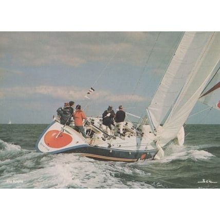 Big Apple Admirals Cup Racing Ron Holland Sailing Boat Race 1970s Postcard