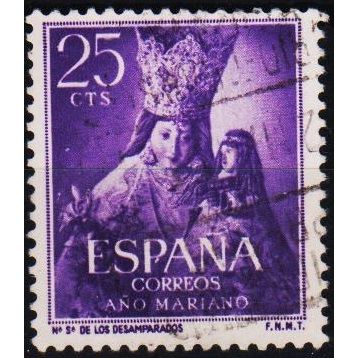 Spain. 1954 25c S.G.1197 Used