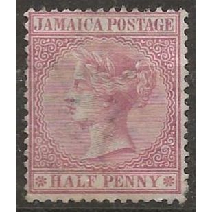 Jamaica 1872 SG7 1d Chestnut Wmk Crown CC Mounted Mint .
