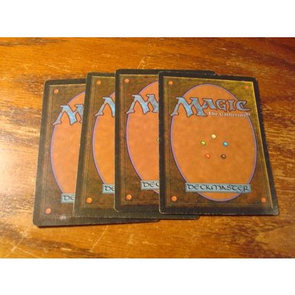 Magic The Gathering, MTG, 4-Cards, 1994, BLOOD OF THE MARTYR, ex+