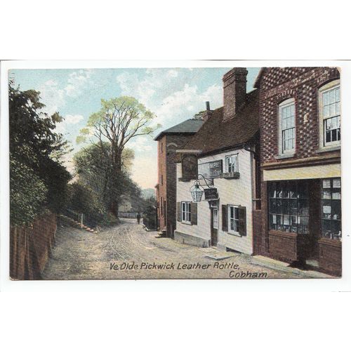 Ye Olde Pickwick Leather Bottle Inn Cobham Kent Postcard