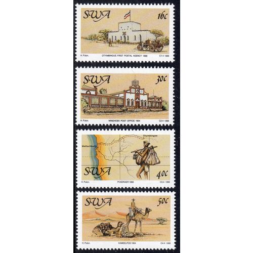 S W A Sg495 - Sg498 1988 Centenary Postal Service set mint never hinged (N10/2)