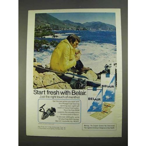 1974 Belair Cigarettes Ad