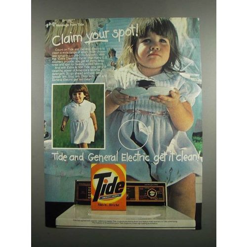 1984 Tide Detergent Ad - Claim Your Spot