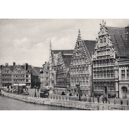 Gent Quai aux Herbes Belgium Postcard unused VGC
