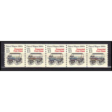 2258 13c Police Wagon Very Fine MNH Dry Gum PNC 1/5 X3102