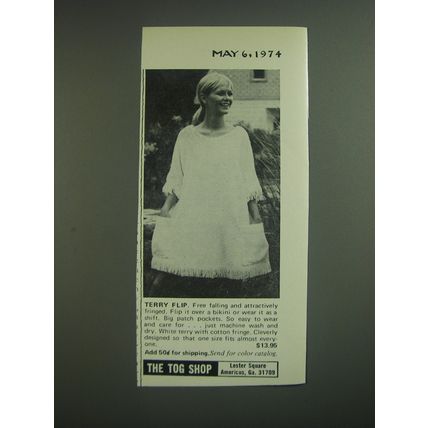 1974 The Tog Shop Terry Flip Advertisement