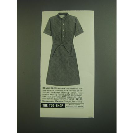 1974 The Tog Shop Denim Dress Advertisement