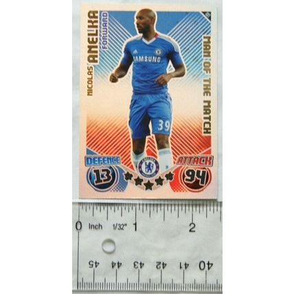 2010/11 Topps Match Attax Trading Card 401 Nicolas Amelka, Chelsea