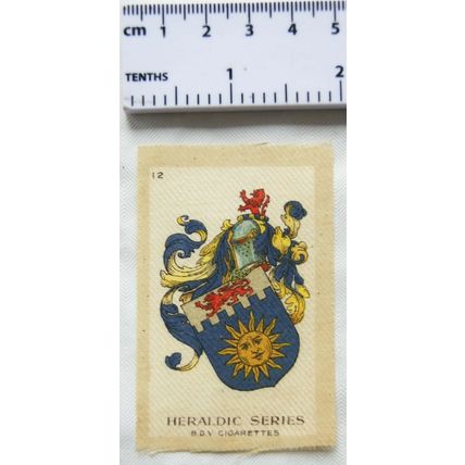 B.D.V. Cigarette silk - Heraldic Series No. 12