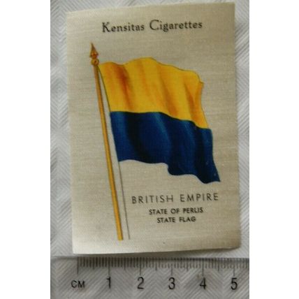 1938 Kensitas Cigarette Silk, British Empire, State of Perlis flag