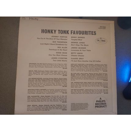 Various ‎– Honky Tonk Favourites (WL1126) 1965 (LP)