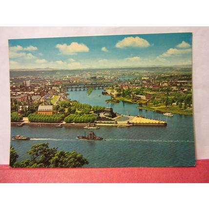 KOBLENZ AM RHEIN, GERMANY unused vintage postcard /