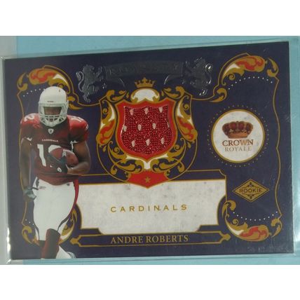 2010 Panini Crown ANDRE ROBERTS (Cardinals) Royalty Materials RC #4 219/299