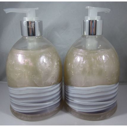 2 Bath & Body Works Creamy Luxe Hand Soap jasmine sandalwood Bergamot Crystal