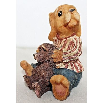 Vintage Pair of Hand Painted, Polyresin Dog Ornaments