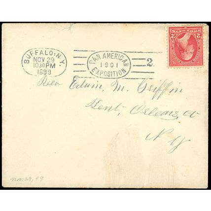 1899 Buffalo NY CDS & PAN AMERICAN EXPOSITION CANCEL, TYPE: B01-15, Clear Cancel