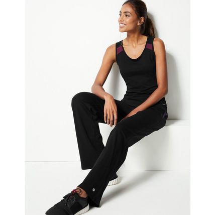 M&S COLLECTION Active Cotton Rich Quick Dry Joggers Size 6