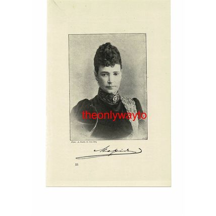 Empress Marie Of Russia, Book Illustration (Print), 1895