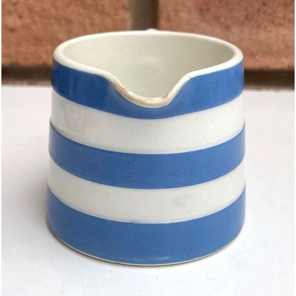 TG T G Green Cornishware EARLY 6cm CREAMER CREAM Jug Round Church Cornish Ware