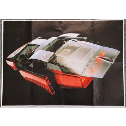 Classic Cars Collectors Club poster - Ford Probe V concept car