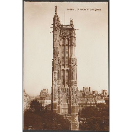 La Tour Saint Jacques, Paris, c.1910s - Noyer Photo CPA