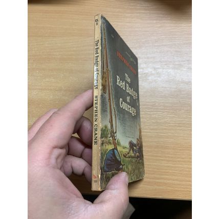 RARE* 1962 STEPHEN CRANE "THE RED BADGE OF COURAGE" CIVIL WAR FICTION BOOK (P2)